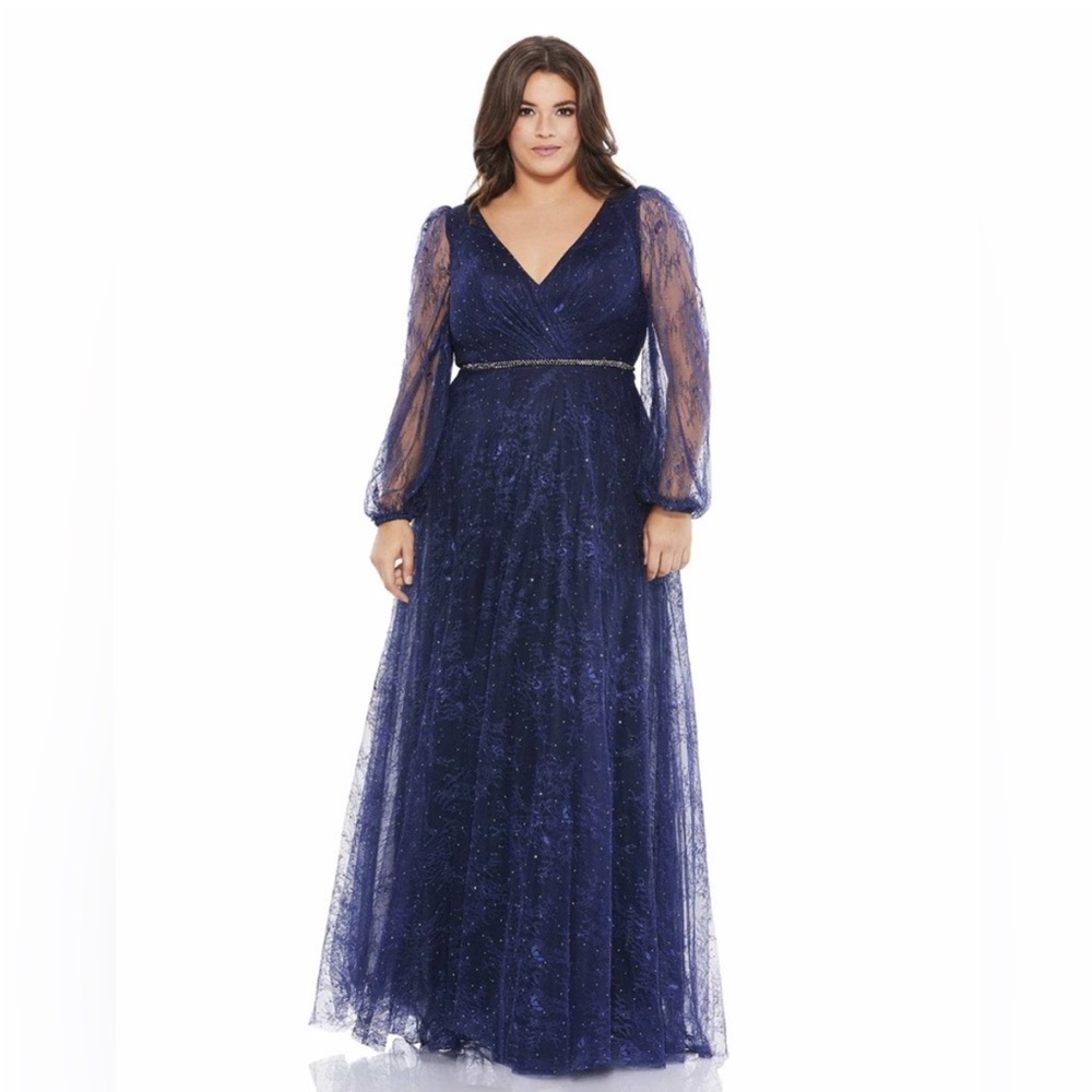 Mac Duggal Midnight Blue Gown